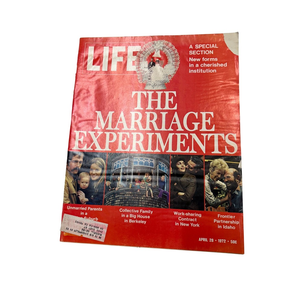 Vintage Life Magazine April 28 1972 The Marriage Experiments Social History
